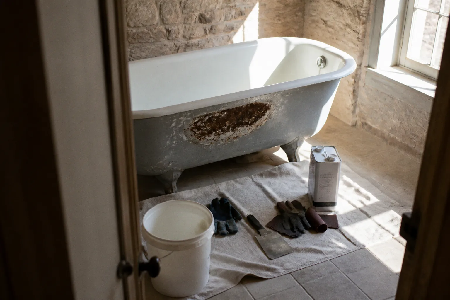 Baignoire en fonte : les pièges de la restauration