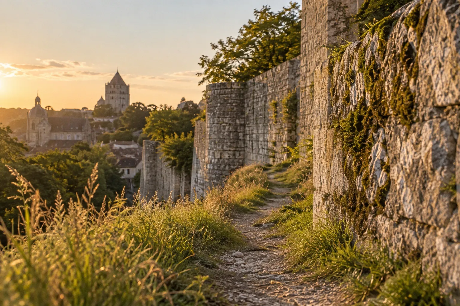 Randonnée sur les remparts de Provins : itinéraire historique