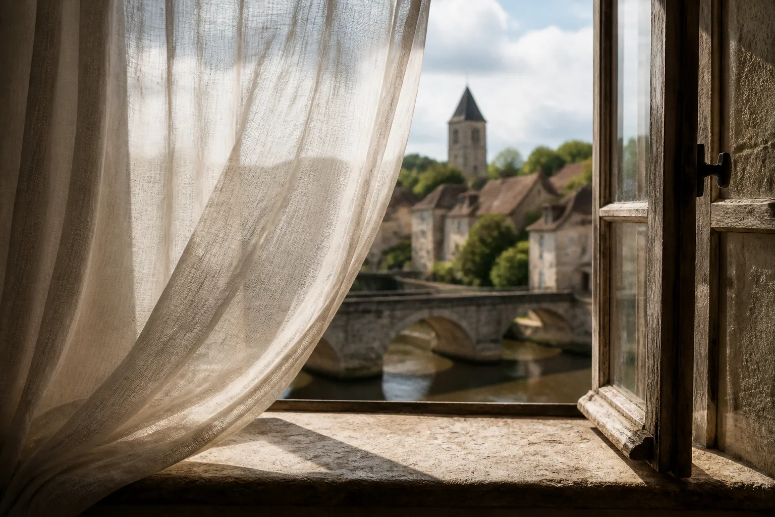 Rideaux en lin ou voilages : quel habillage de fenêtre ?